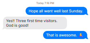 Pastor testimonial